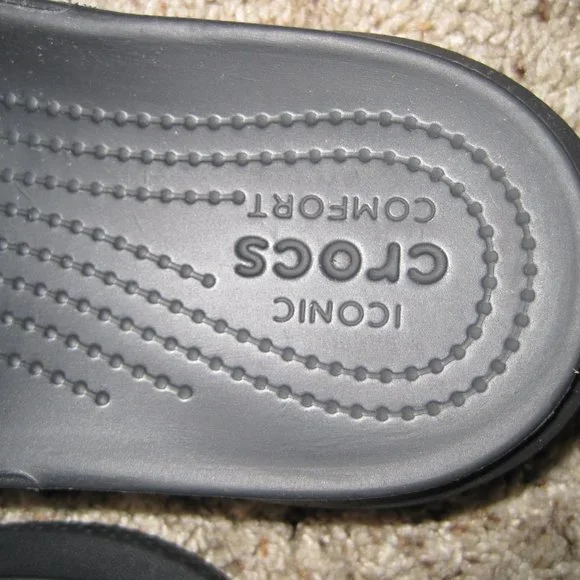 Crocs iconic comfort slides sz 7 - Picture 2 of 8